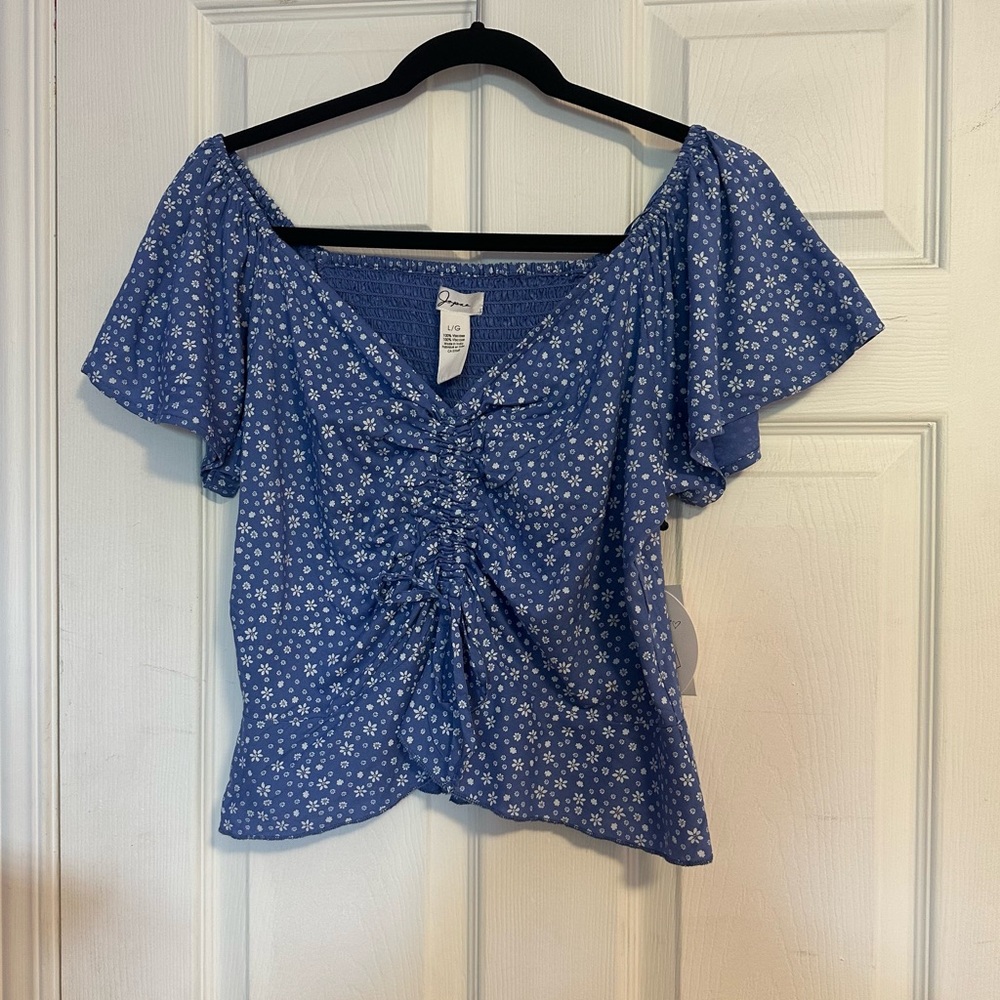 Japna - Blue Shirt White Floral